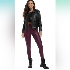 HARTPOR Faux Leather Leggings for Women